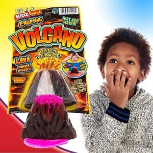 New Kidz Science Erupting Volcano Toy Science Kit